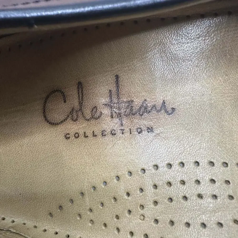 Cole Haan Collection Men's Black Leather Horsebit Loafers Made in Italy Rare